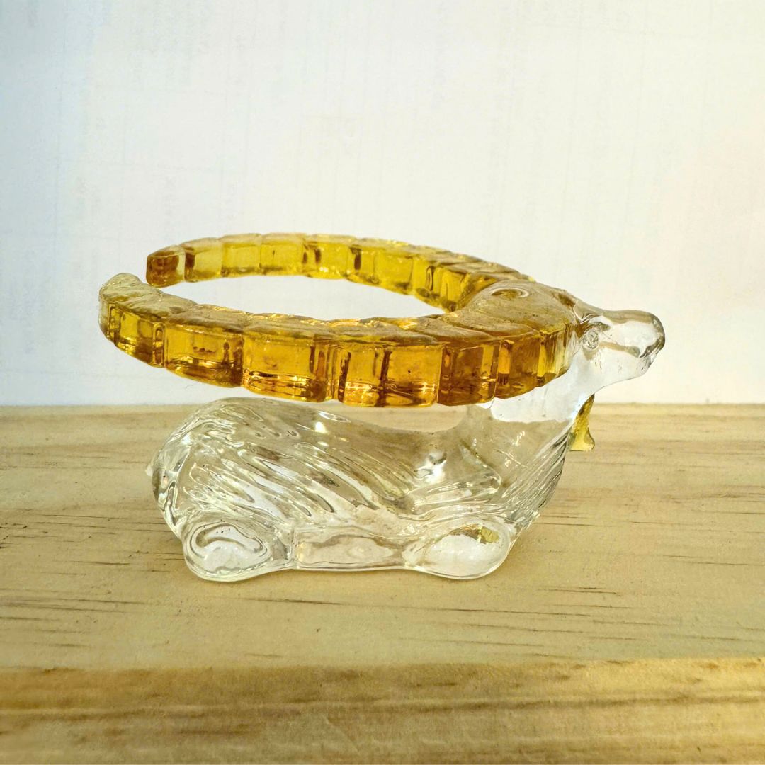 Premium Glass Tea Strainer - Goat Design